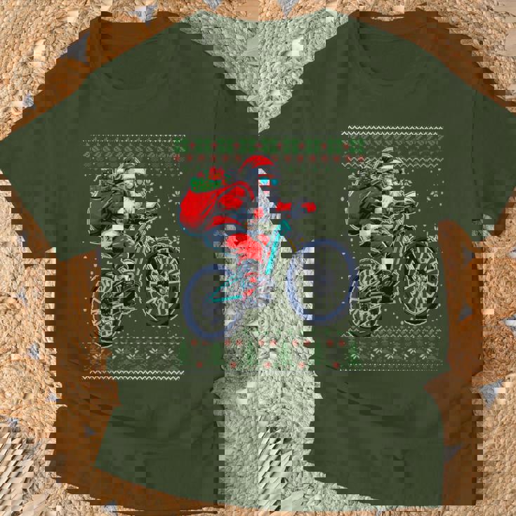 Bicycle Gifts, Ugly Christmas Shirts, Bicycle Shirts, Santa Shirts