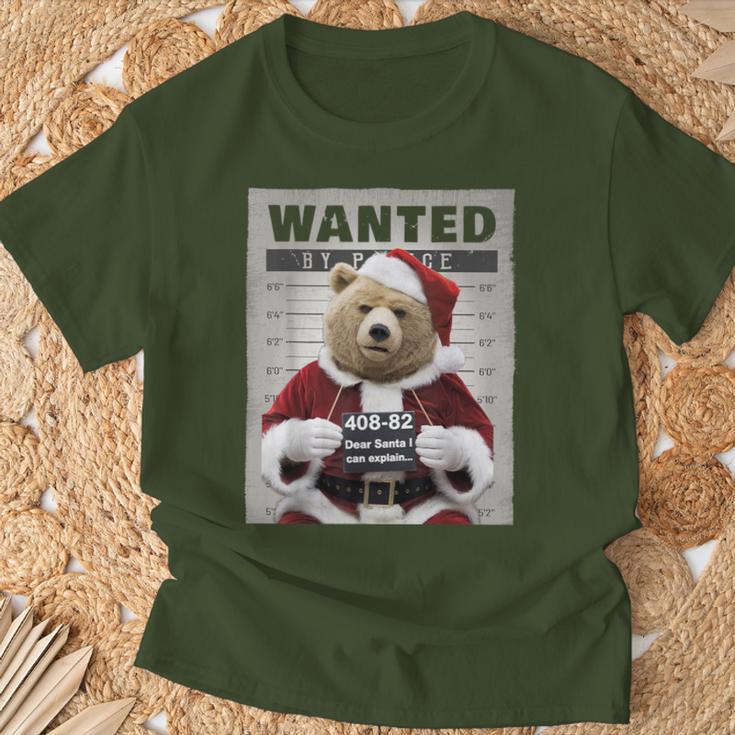 Dear Santa I Can Explain Lustiges Weihnachten Bär T-Shirt Geschenke für alte Männer