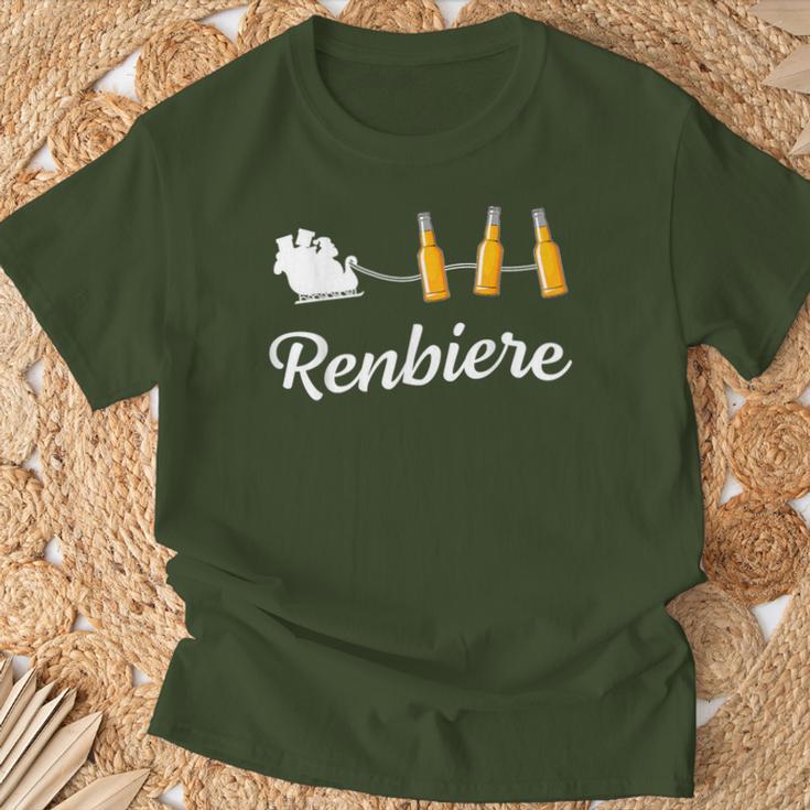 Christmas Reindeer Renbier T-Shirt Geschenke für alte Männer