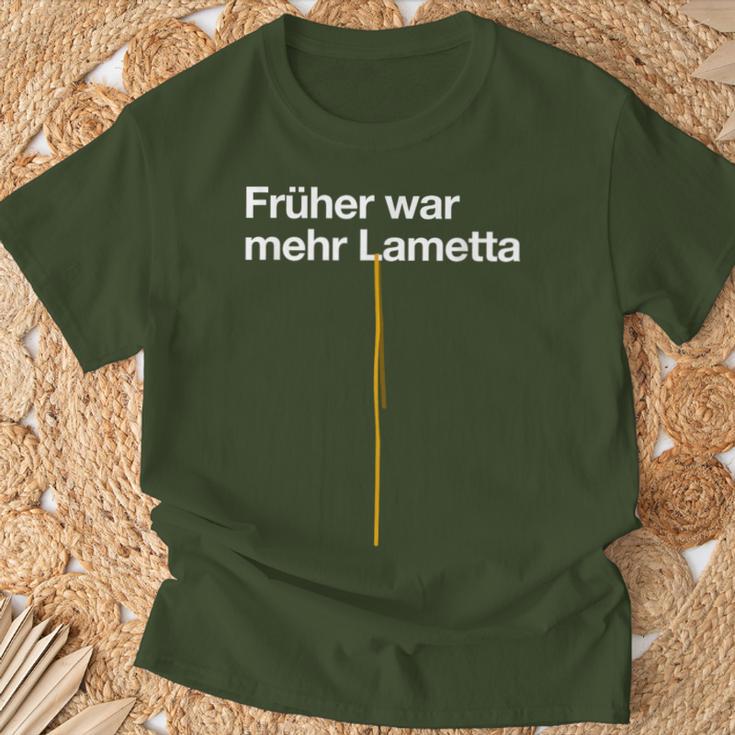 Früher War Mehr Tinsel Christmas Tree Christmas S T-Shirt Geschenke für alte Männer