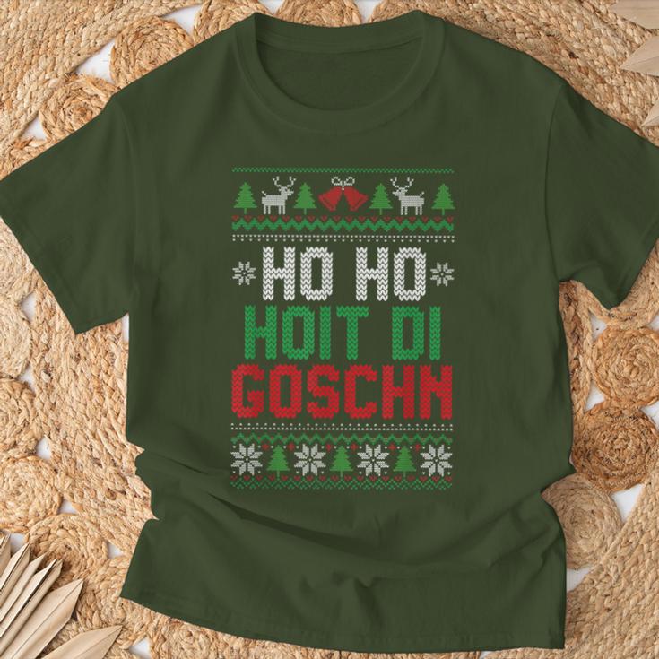 Ho Ho Hoit Di Goschn Ugly Xmas Ugly Christmas T-Shirt Geschenke für alte Männer