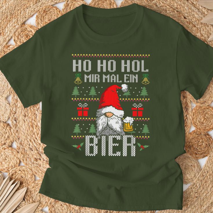 Ho Ho Hol Mir Mal Ein Bier Christmas Children Women T-Shirt Geschenke für alte Männer