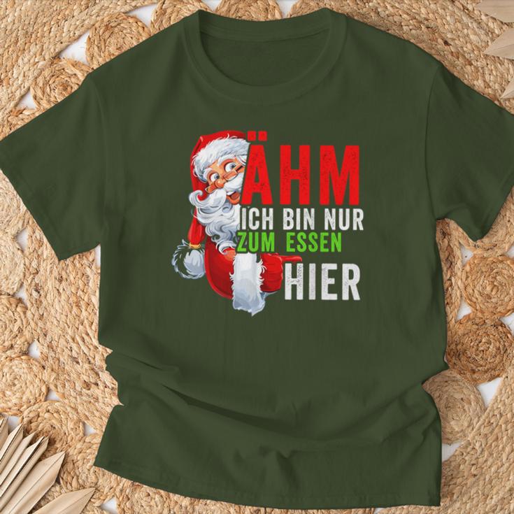 Ich Bin Nur Zum Essen Hier Christmas Women T-Shirt Geschenke für alte Männer