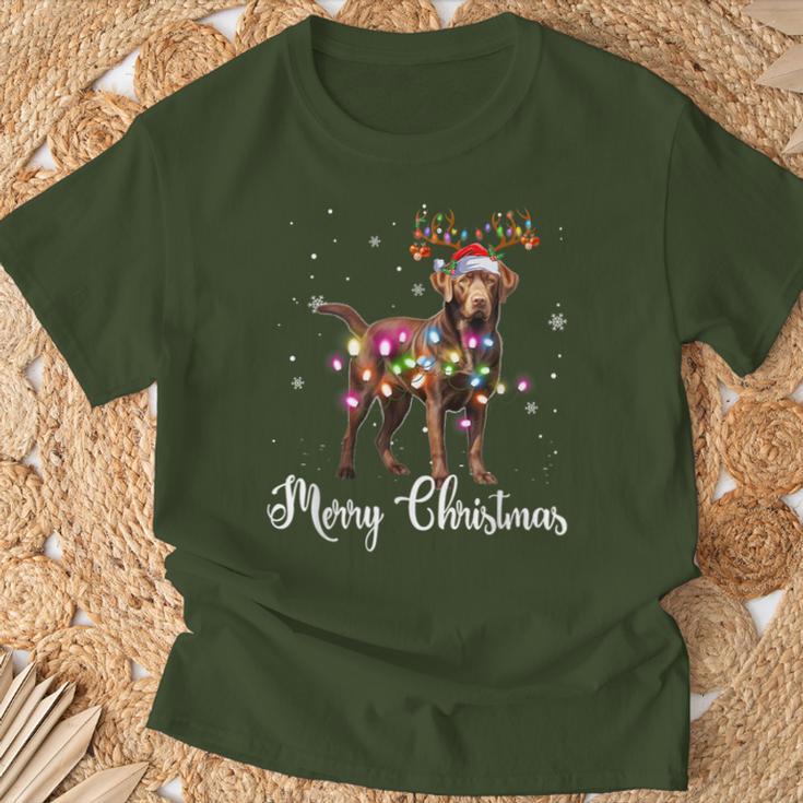 Labrador Retriever Christmas Reindeer Dog Lover T-Shirt Geschenke für alte Männer