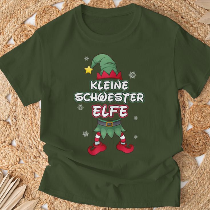 Little Sister Elf Christmas Outfit Partner Look T-Shirt Geschenke für alte Männer