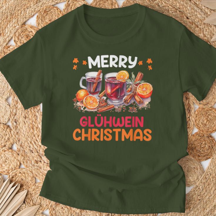 Merry Glühwein Christmas Feuerzangenpunch Christmas Market T-Shirt Geschenke für alte Männer