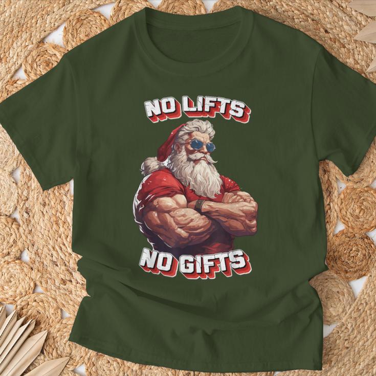 No Lifts No Buff Santa T-Shirt Geschenke für alte Männer