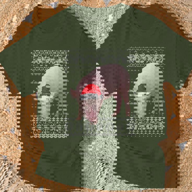 Pig Christmas Ugly Christmas Sweater T-Shirt Gifts for Old Men