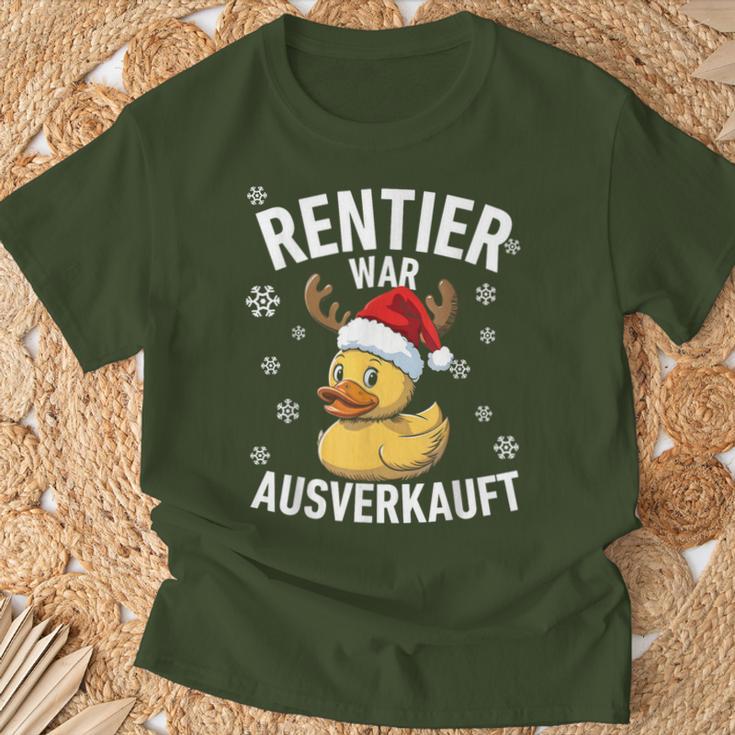 Reindeer Was Ausverkauft Duck Christmas Slogan T-Shirt Geschenke für alte Männer