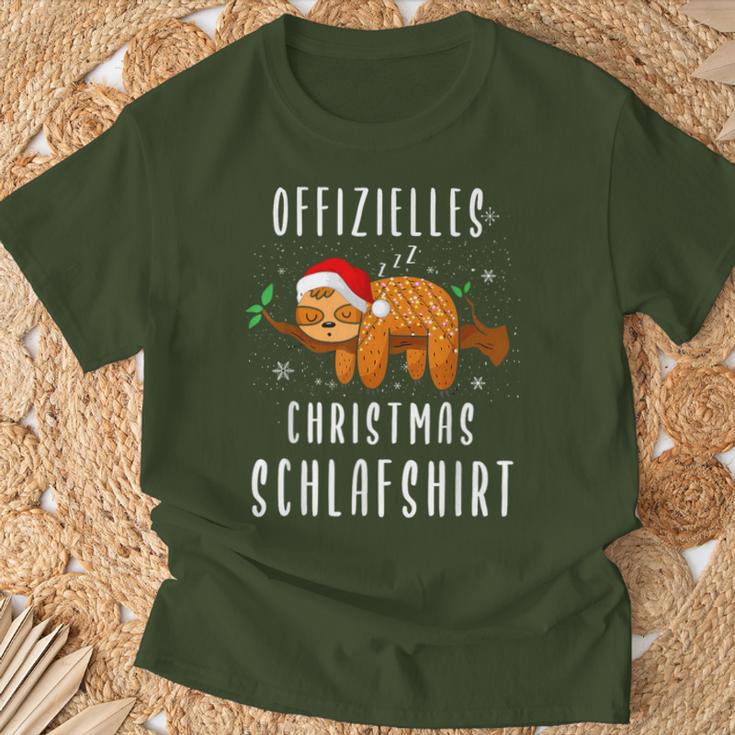 Sloth Christmas Pyjamas Sleep T-Shirt Geschenke für alte Männer