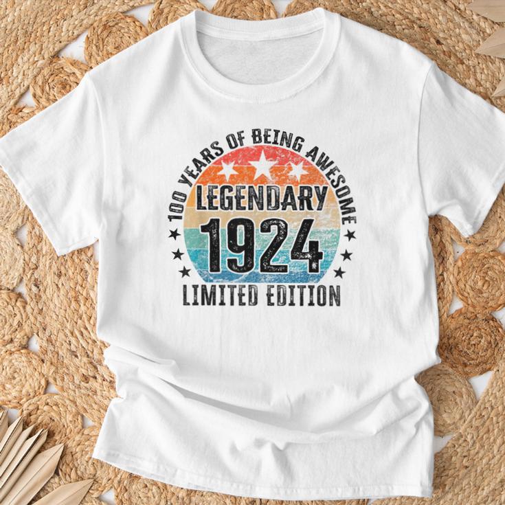 100 Geburtstag Limited Edition Best Of 1924 T-Shirt Geschenke für alte Männer