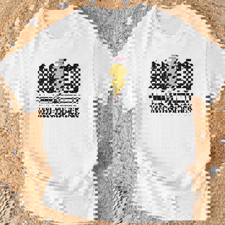 3Rd Grade Rock And Roll Letters Abcd Alphabet Back To School T-Shirt Gifts for Old Men