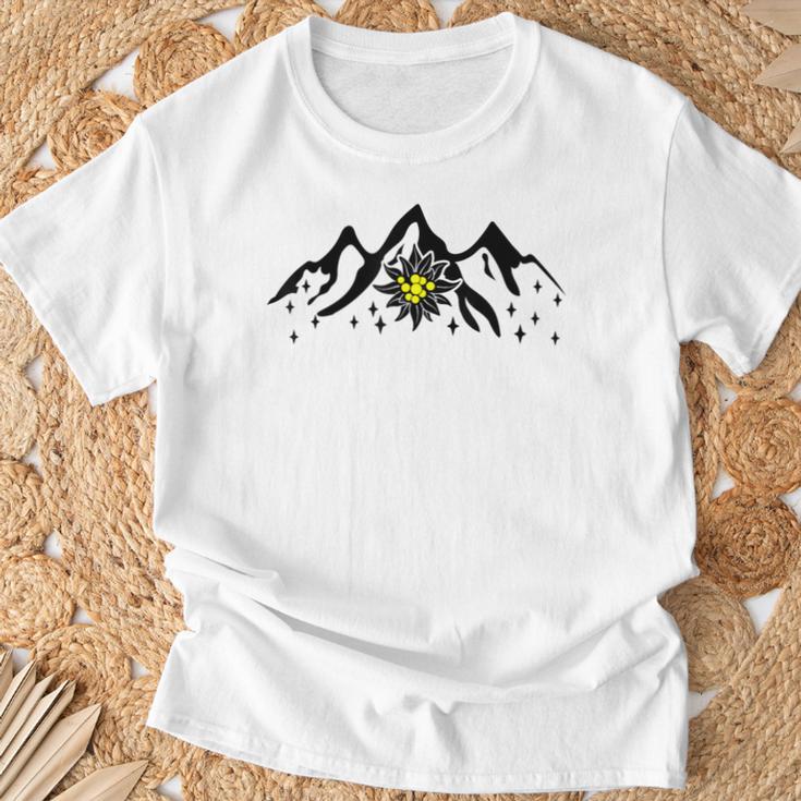 Alpen Edelweiss Costume For Dirndl And Lederhosen S T-Shirt Geschenke für alte Männer