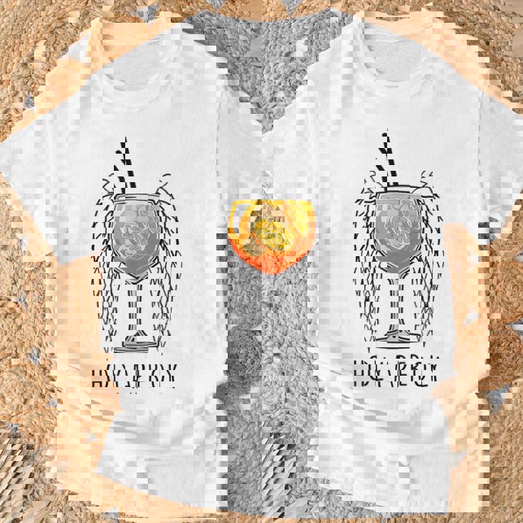 Aperol Sagrado En AerosolEntilador Aperollin Fun Aperoli Ii Camiseta unisex Regalos para ancianos
