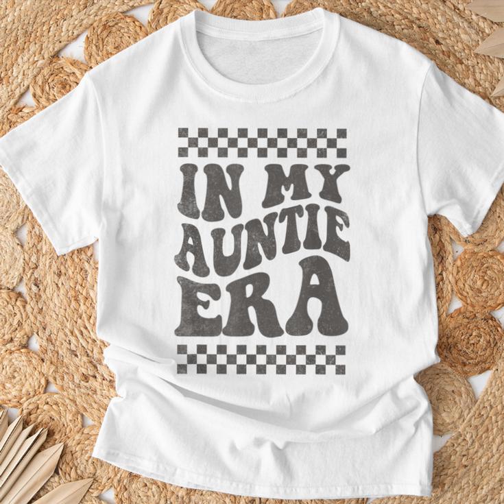 In My Auntie Era Retro Groovy Cool Aunt Auntie Club Gray T-Shirt Geschenke für alte Männer