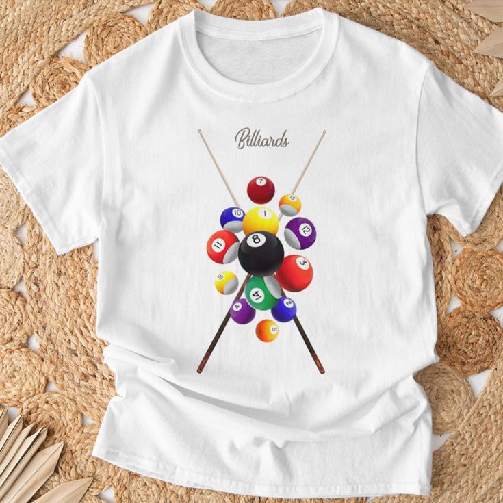 Billiards Pool T-Shirt Geschenke für alte Männer