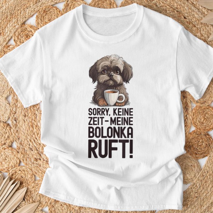 Bolonka Zwetna Dog Keine Zeit Meine Bolonka Ruft Gray T-Shirt Geschenke für alte Männer