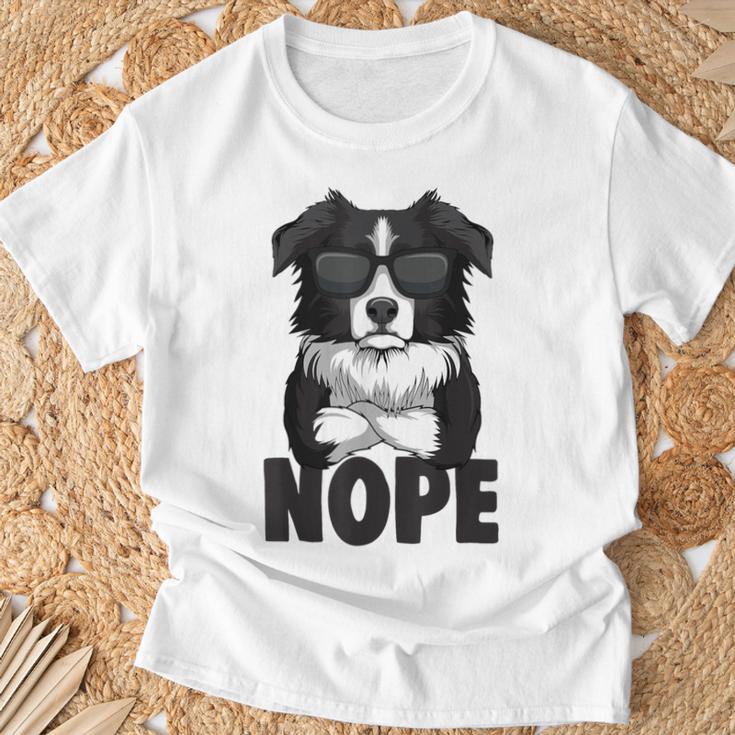 Border Collie Dog Female T-Shirt Geschenke für alte Männer