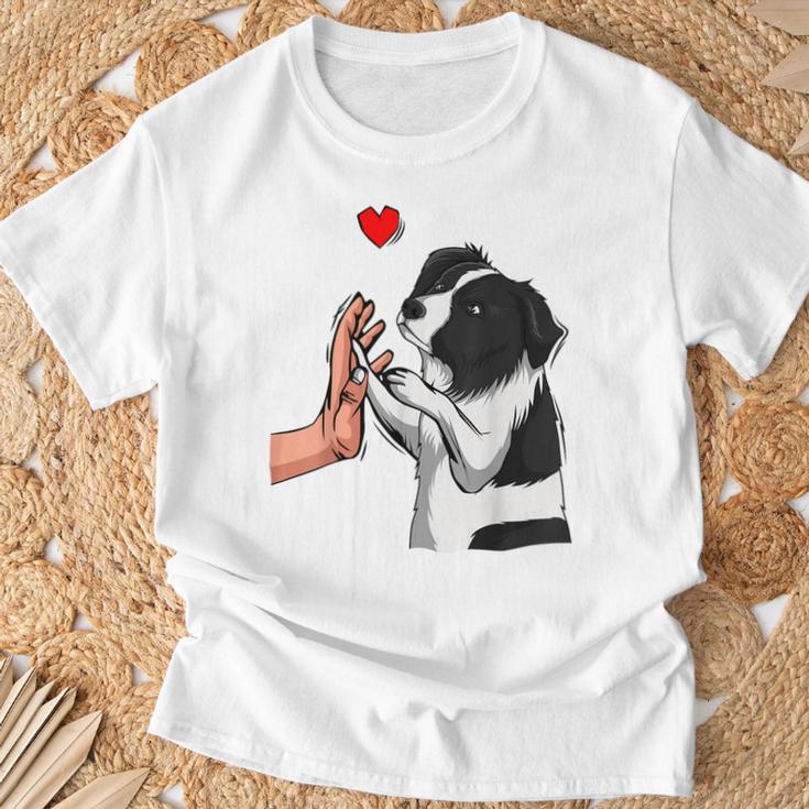 Border Collie Love Dogs Mama Female T-Shirt Geschenke für alte Männer