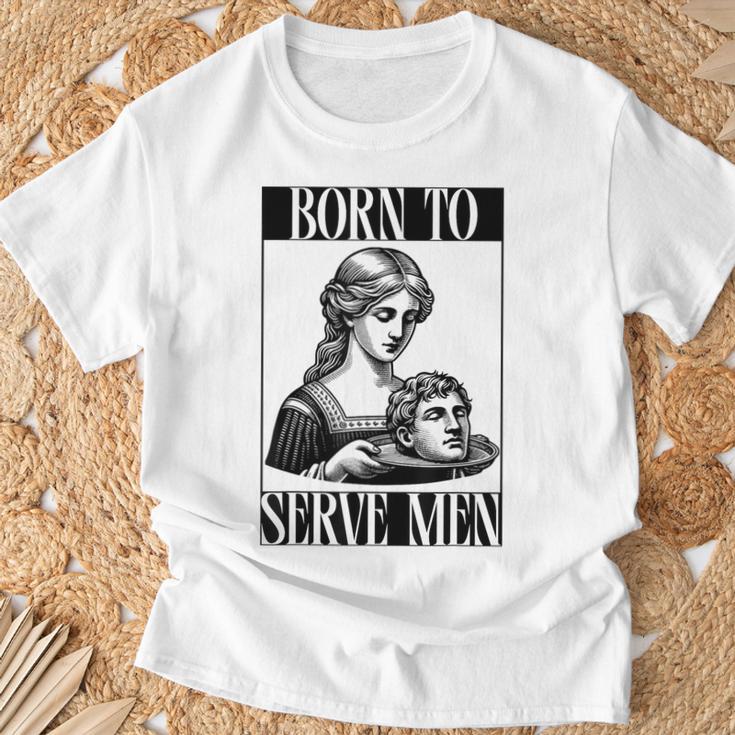 Are Born To Serve Retro Girls T-Shirt Geschenke für alte Männer