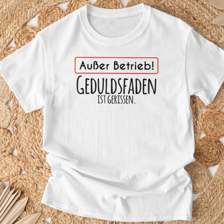 Out Brieb Geduldsfaden Ist Gerissen T-Shirt Geschenke für alte Männer