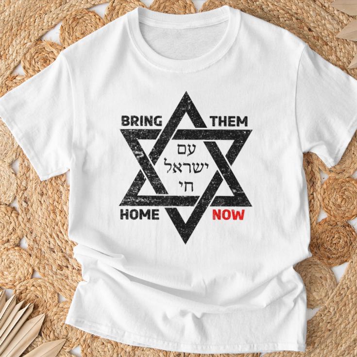 Bring Sie Jetzt Nach Hause Am Yisrael Chai Star Of David Israel T-Shirt Geschenke für alte Männer