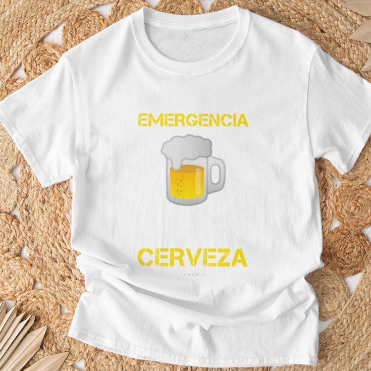 Cerveza Manga Larga Hombre En Caso De Emergencia Manga Larga Camiseta unisex Regalos para ancianos