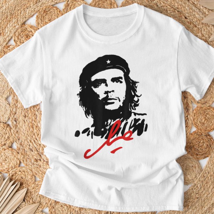 Che Guevara Cuba Rebel Signature Guerilla Icon Revolution T-Shirt Geschenke für alte Männer