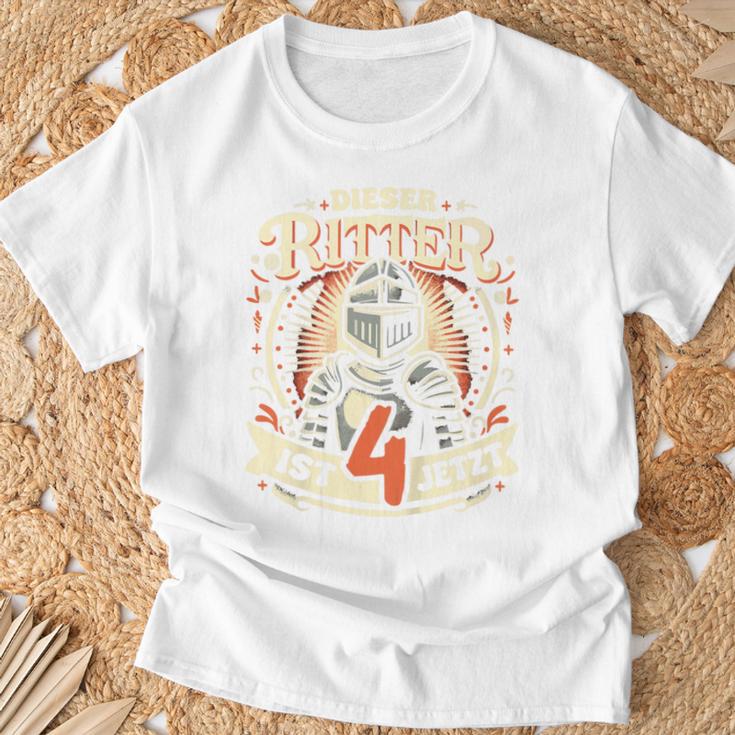 Children's 4Th Birthday Dieser Ritter Ist 4 JahreT-Shirt Geschenke für alte Männer