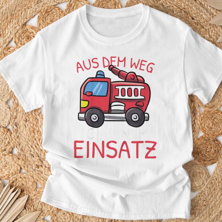 Children's Aus Dem Weg Bin Im Einatz Fire Engine Boys' T-Shirt Geschenke für alte Männer