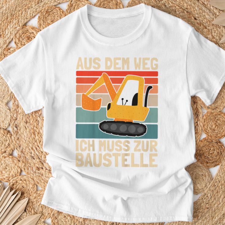 Children's Aus Dem Weg Ich Muss Zur Bausite Boys' Digger T-Shirt Geschenke für alte Männer