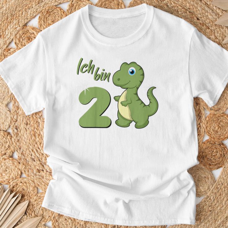 Children's Dino 2Nd Birthday 'Ich Bin Schon 2 Jahre Alt' T-Shirt Geschenke für alte Männer