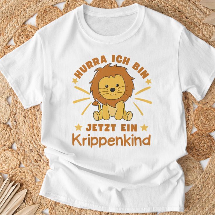 Children's Hurra Ich Bin Jetzt Ein Krippenkind Lö T-Shirt Geschenke für alte Männer