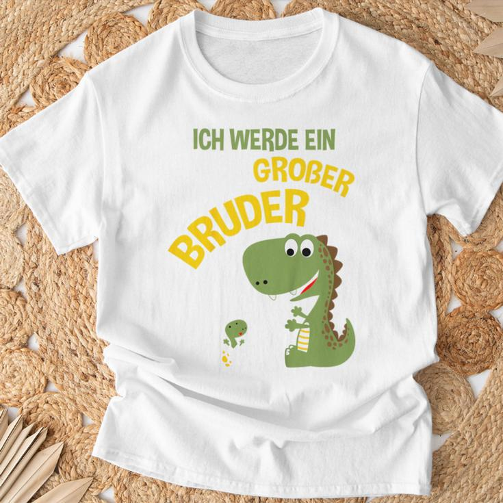 Children's Ich Werde Ein Großer Bruder Dinosaur German T-Shirt Geschenke für alte Männer