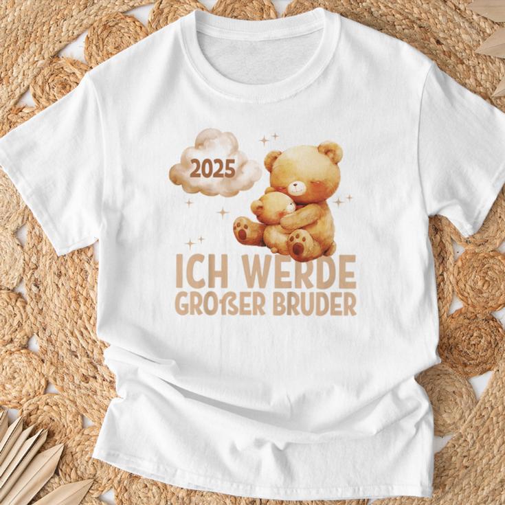 Children's Ich Werde Großer Bruder 2025 Bär Zwei Bären T-Shirt Geschenke für alte Männer