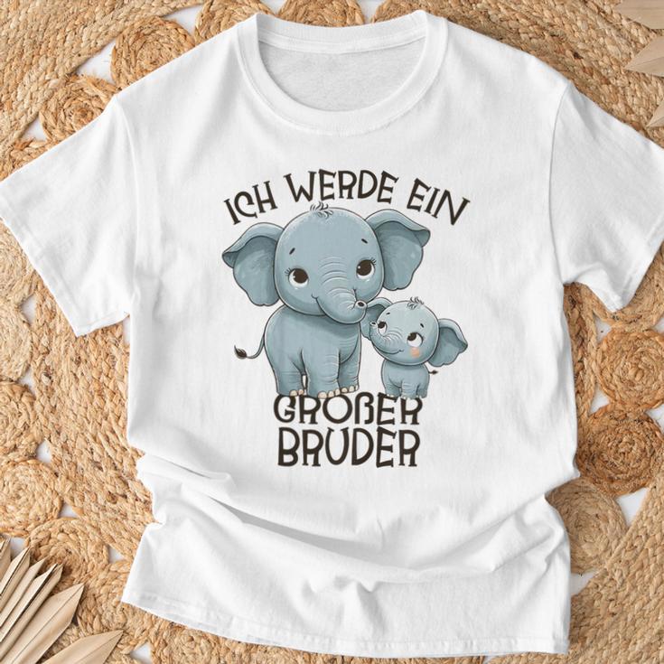 Children's Ich Werde Großer Bruder 2025 Elephant T-Shirt Geschenke für alte Männer