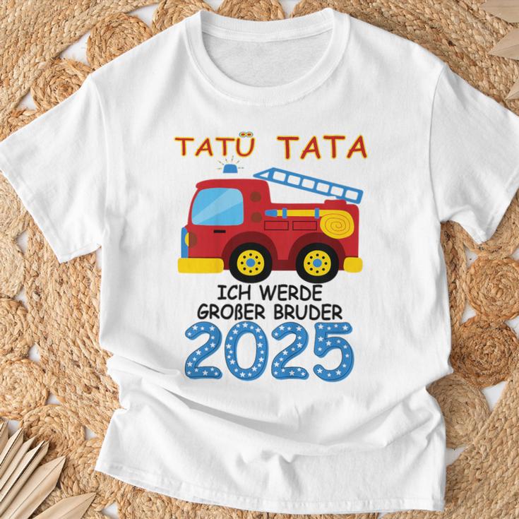 Children's Ich Werde Großer Bruder 2025 Gray T-Shirt Geschenke für alte Männer