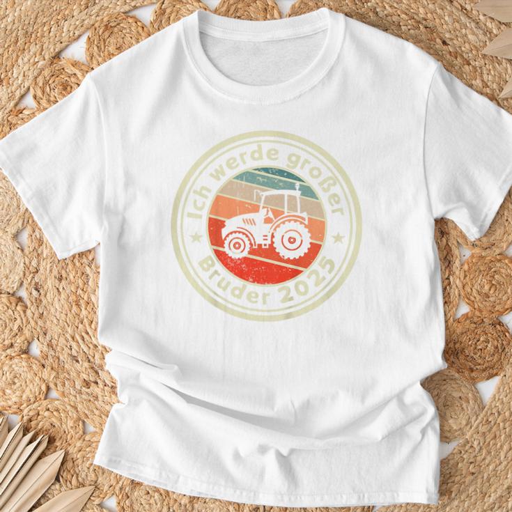 Children's Ich Werde Großer Bruder 2025 Tractor Farm T-Shirt Geschenke für alte Männer