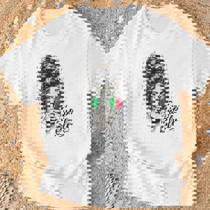 Ciao Bella Italian Flag Sunglasses Language T-Shirt Gifts for Old Men