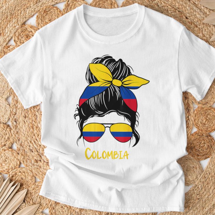 Colombiana Kolumbian Girl Colombia T-Shirt Geschenke für alte Männer