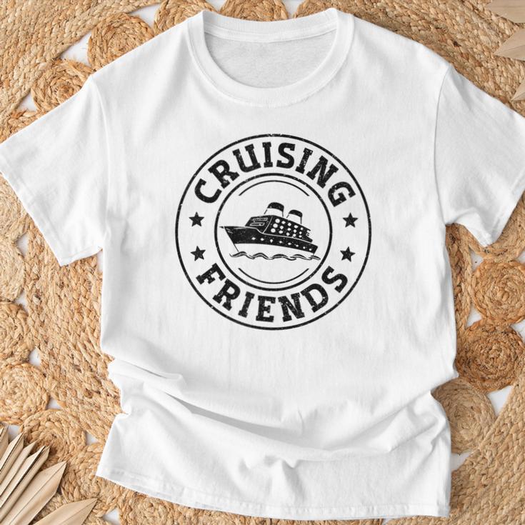 Cruise Retrointage Cruise Ship Friends T-Shirt Geschenke für alte Männer