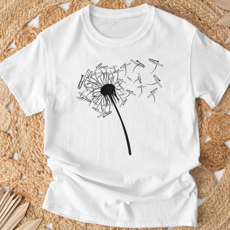 Dandelion Trombone For Trombone Trombone T-Shirt Geschenke für alte Männer