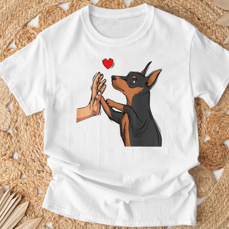 Dwarf Pinscher Liebe Miniature Pinscher Dog Holder T-Shirt Geschenke für alte Männer