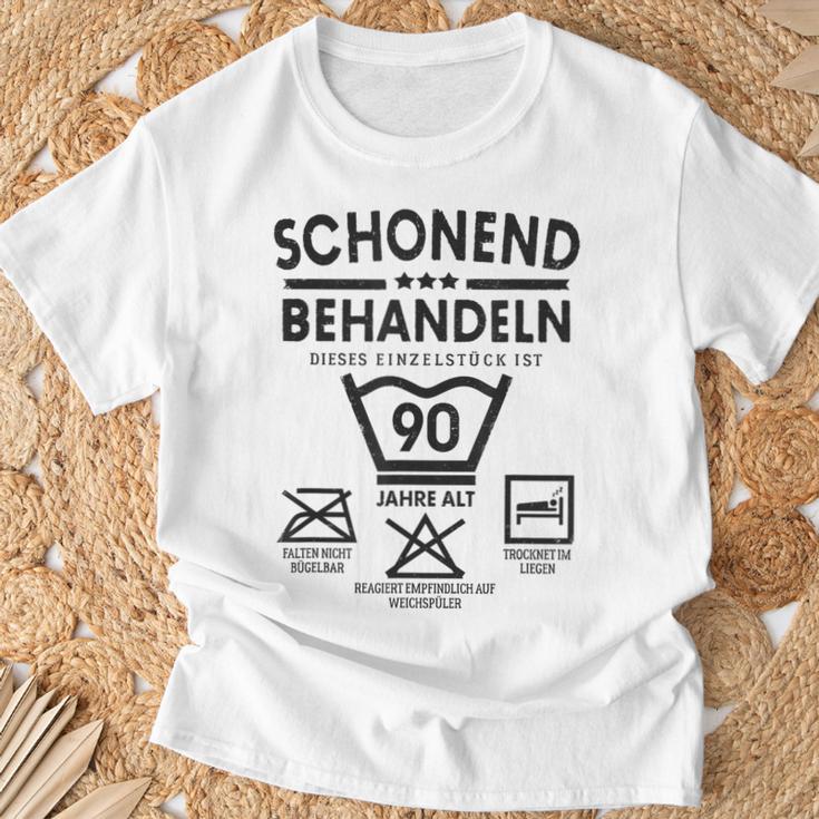 Einstück Ist 90 Jahre Schleend Treateln 90Th Birthday T-Shirt Geschenke für alte Männer