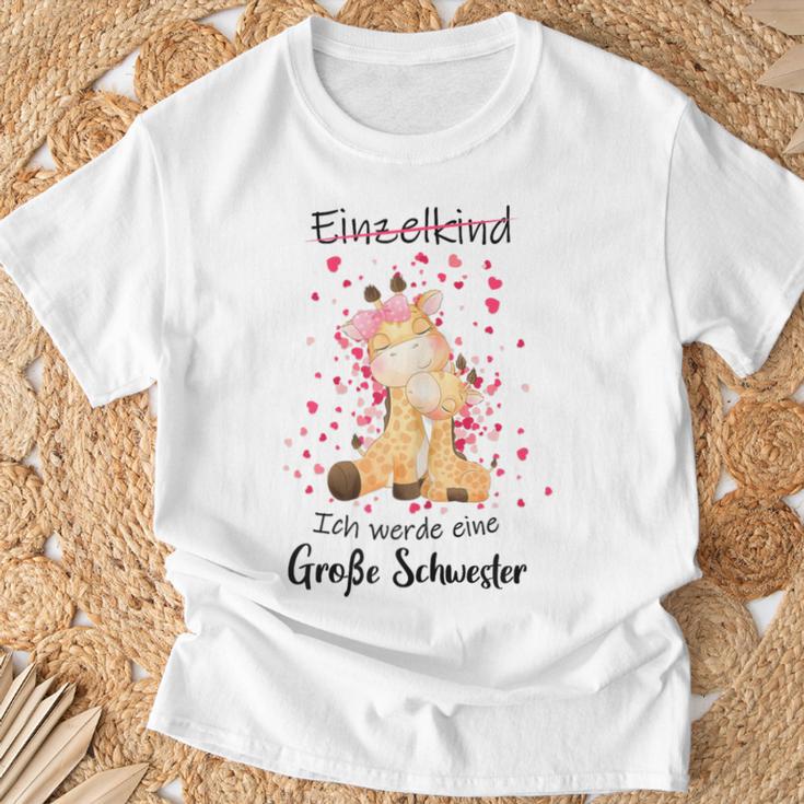 Einzelkind Ich Werde Große Schwester 2025 German T-Shirt Geschenke für alte Männer