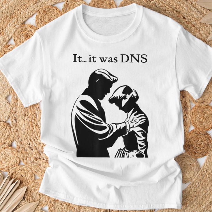 Es War Dns T-Shirt Geschenke für alte Männer