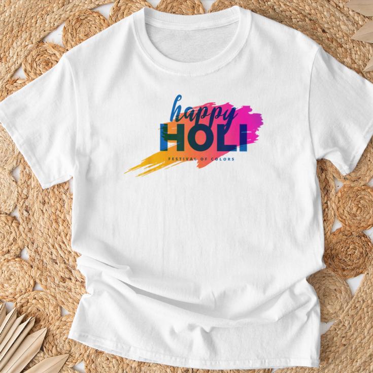 Festival Of Colors Happy Holi T-Shirt Geschenke für alte Männer