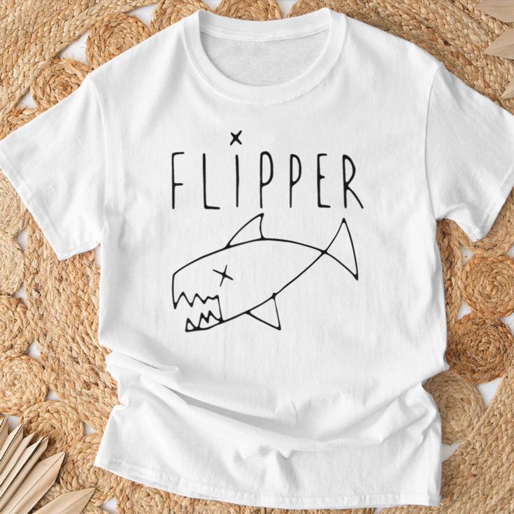 Flipper Punk Rock Grunge Fish Graphic T-Shirt Geschenke für alte Männer