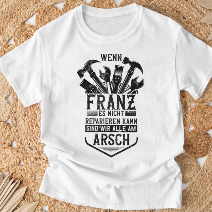 Franz First Name Franz Gray T-Shirt Geschenke für alte Männer