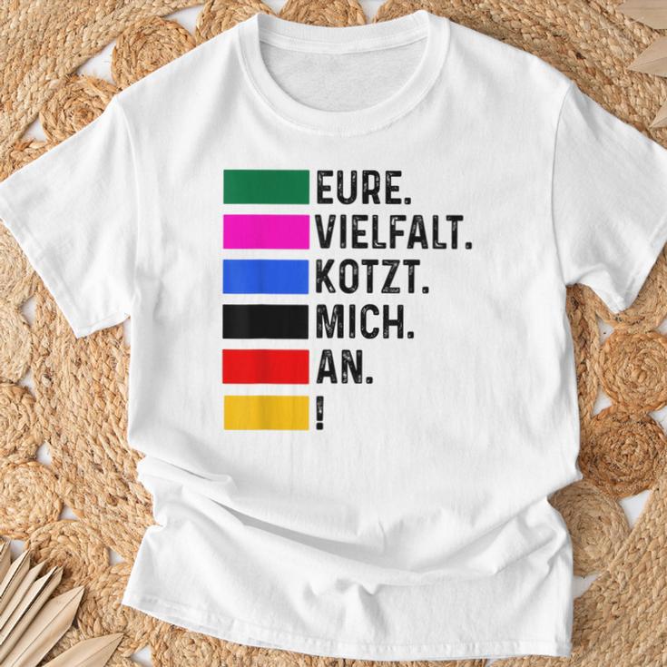 Eureielfalt Kotzt Mich An Blue T-Shirt Geschenke für alte Männer